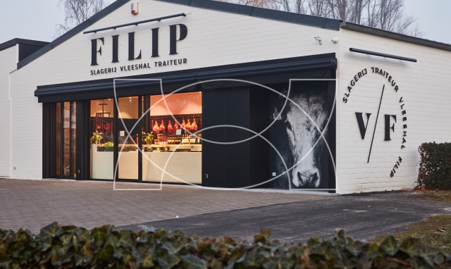 Vleeshal Filip in Waasmunster door Wimag
